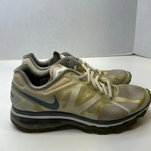 Nike Air Max Sneakers Lace Up Running 2012 Shoes 487679-100 Womens Size 8 - Picture 4 of 11